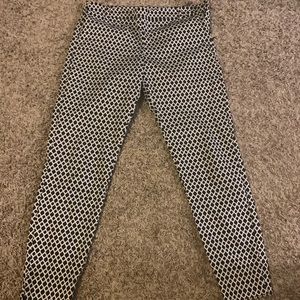 H & M Dress pants: ankle length, cute pattern